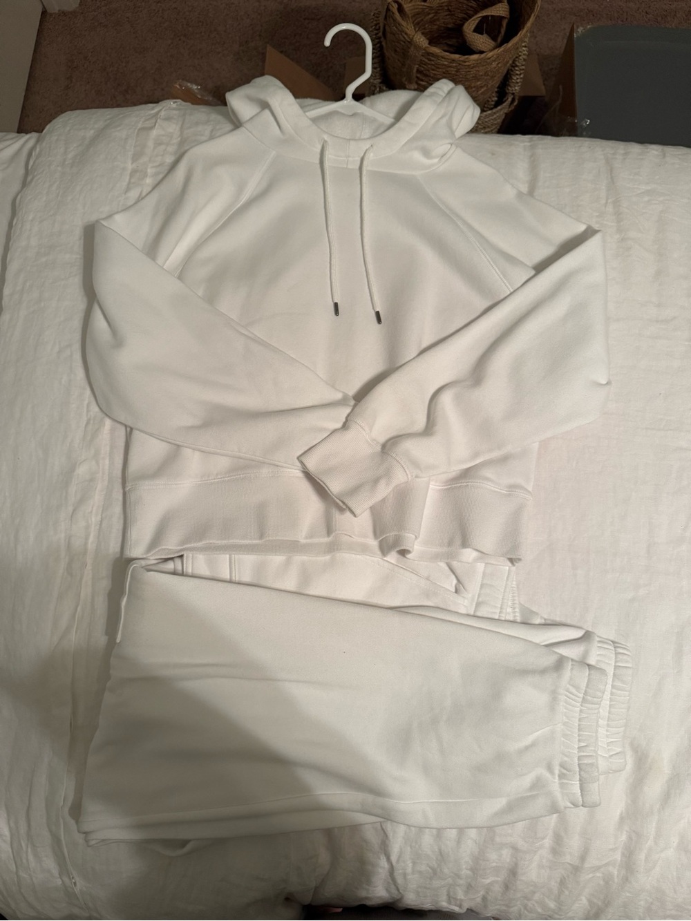White Hoodie & Jogger Set